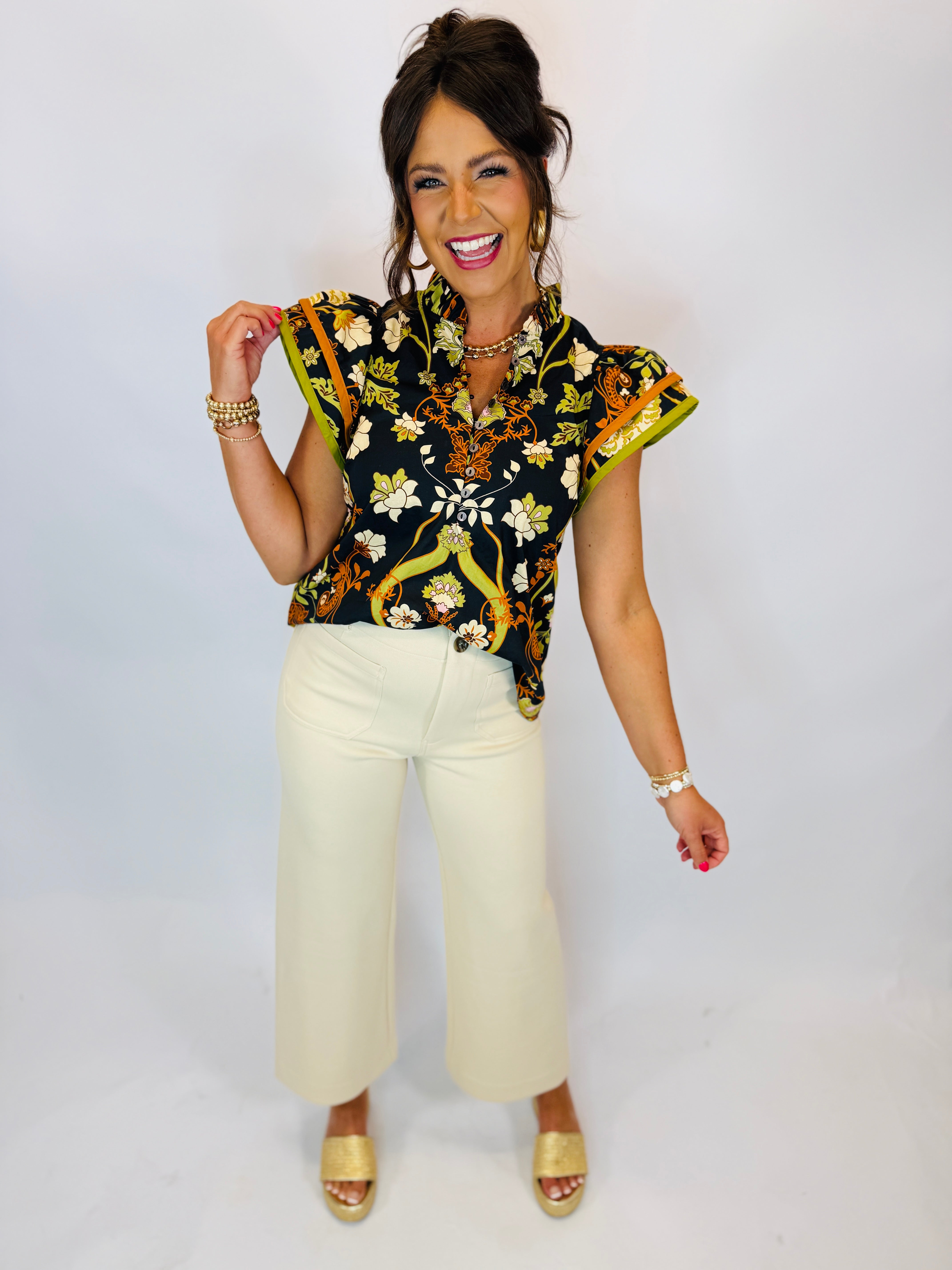 Paula Pant- Ecru