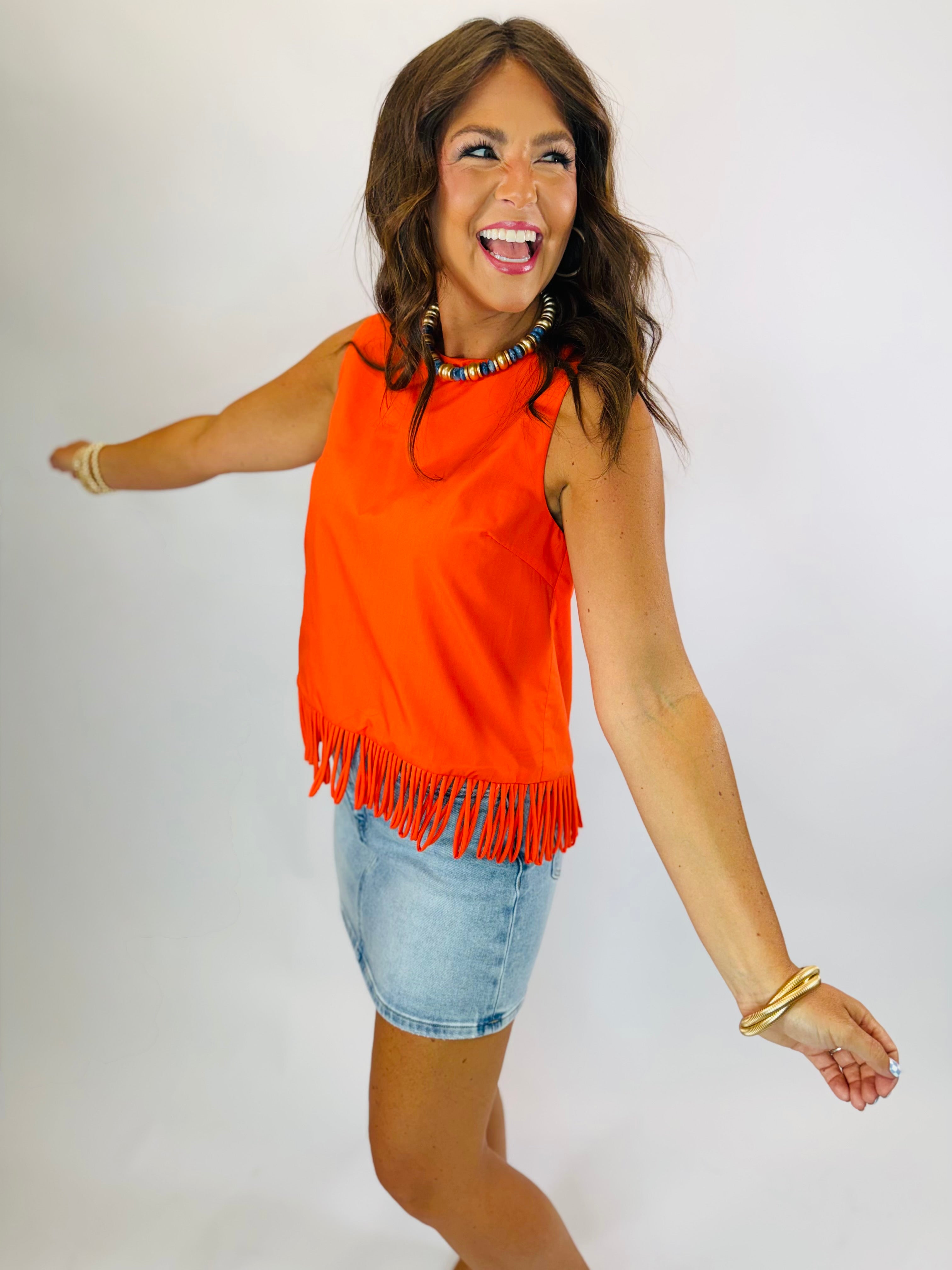 Brielle Top- Orange