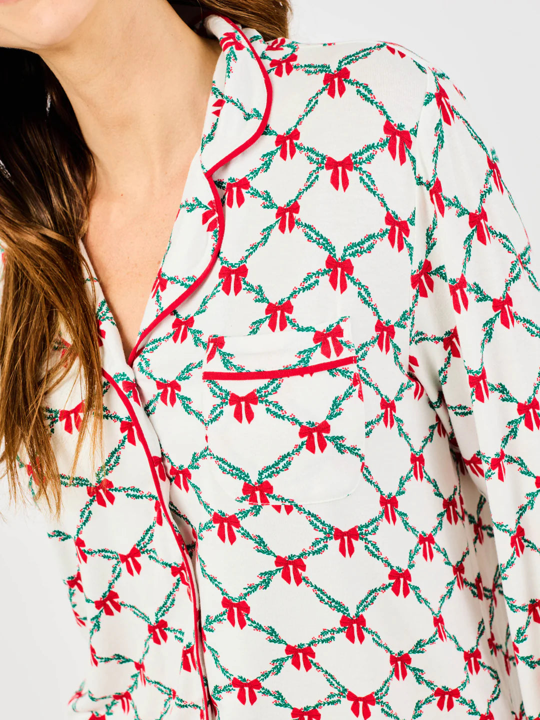 Charlotte Lattice Garland Pajama Set