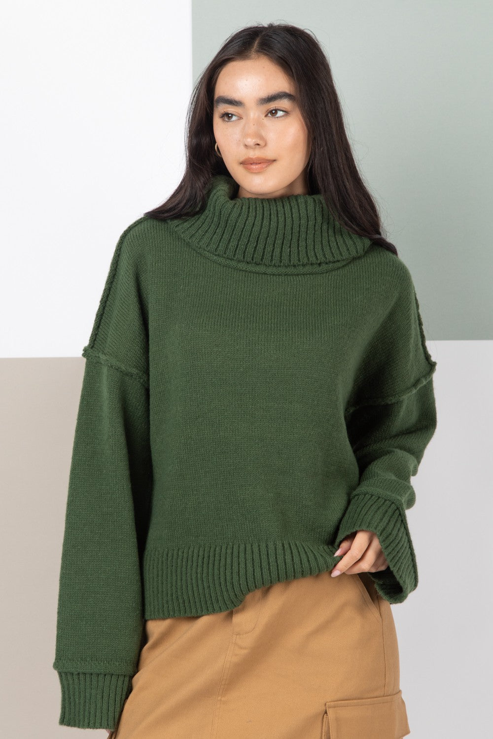 Melany Sweater - Hunter Green - FINAL SALE
