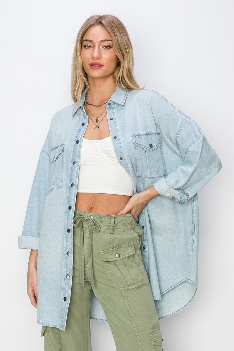 Renee Denim Shacket