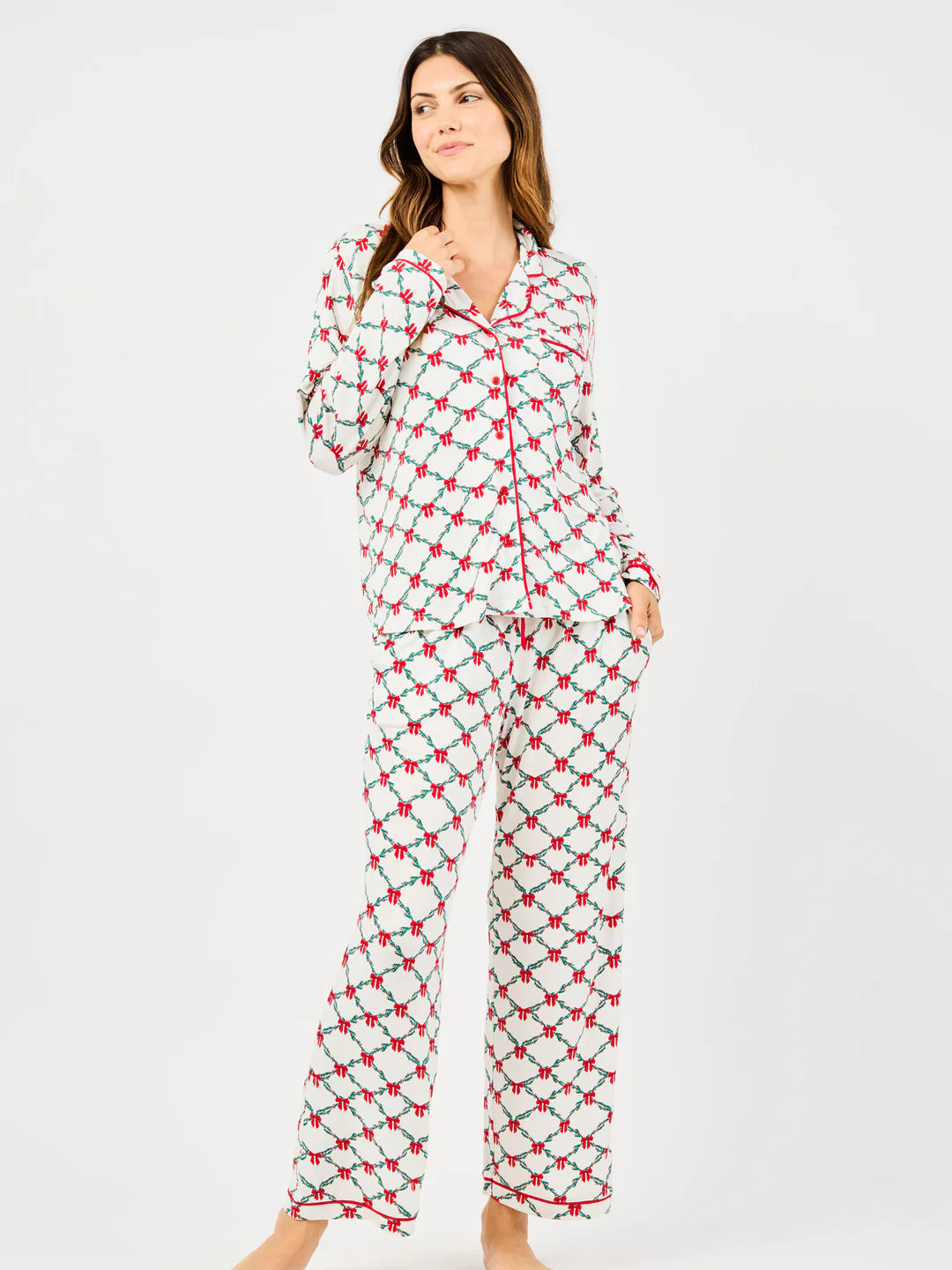 Charlotte Lattice Garland Pajama Set