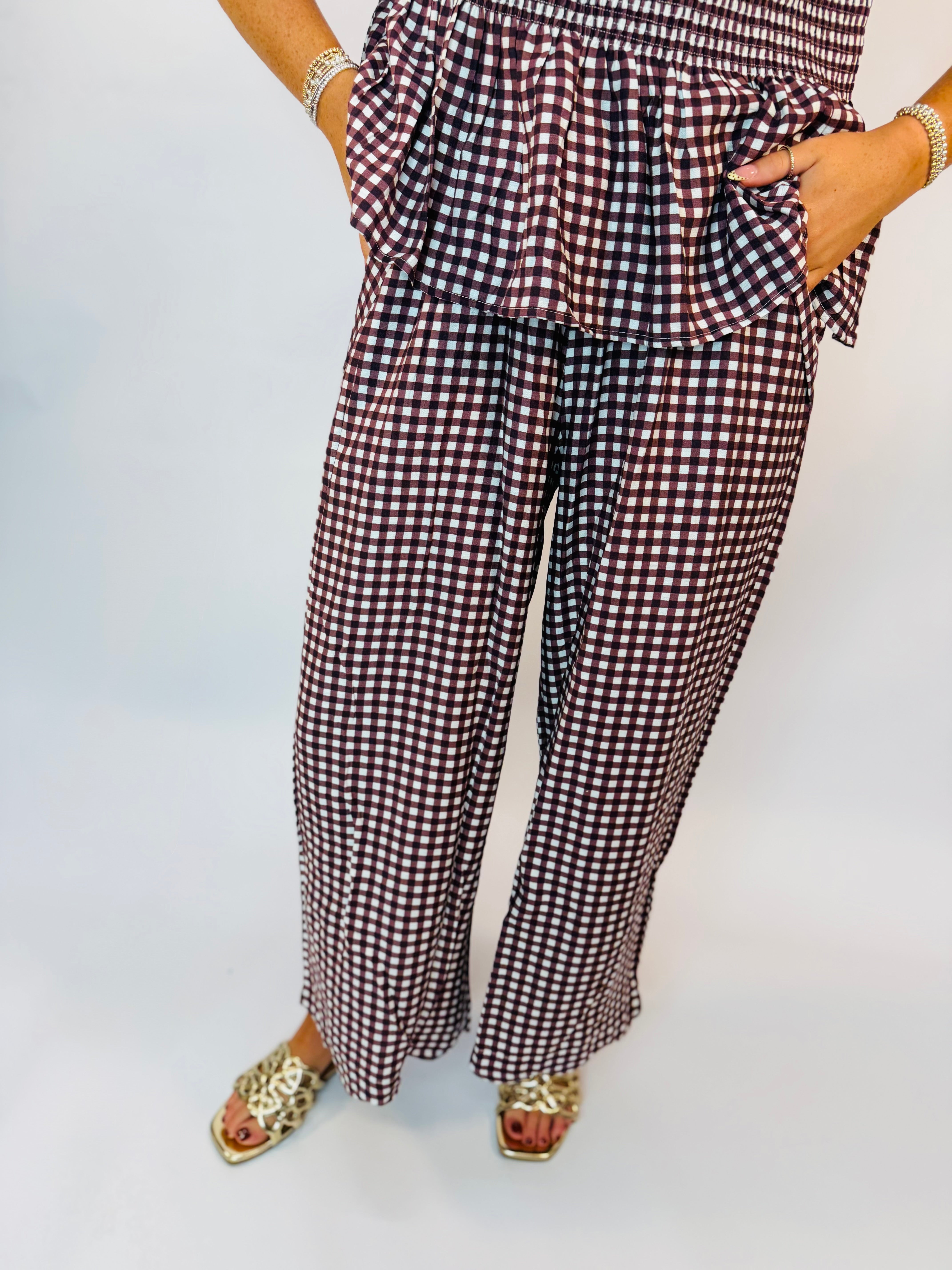 Lily Gingham Set- Bottom ( Extended Size)