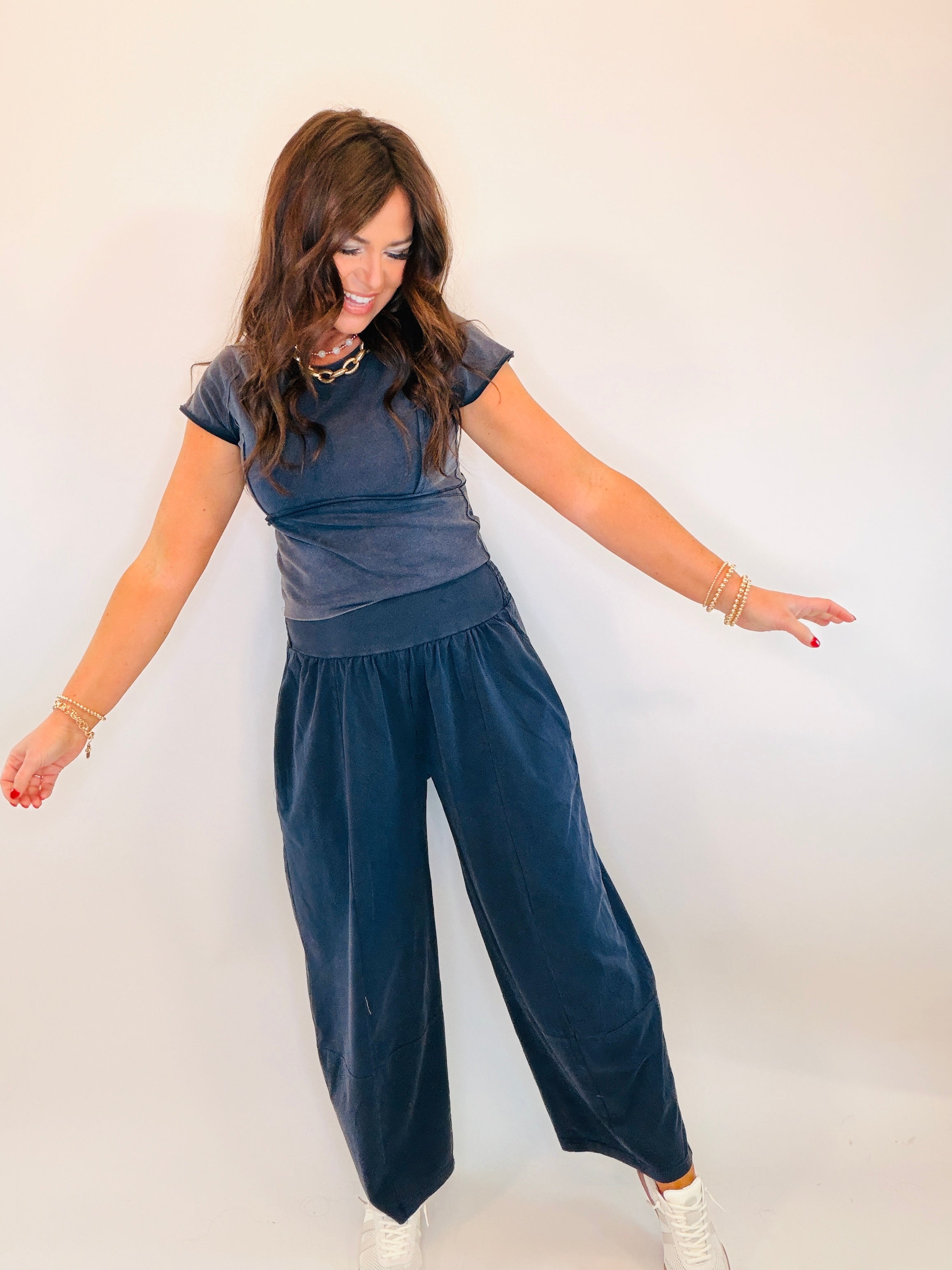 Tia Set Barrel Pants