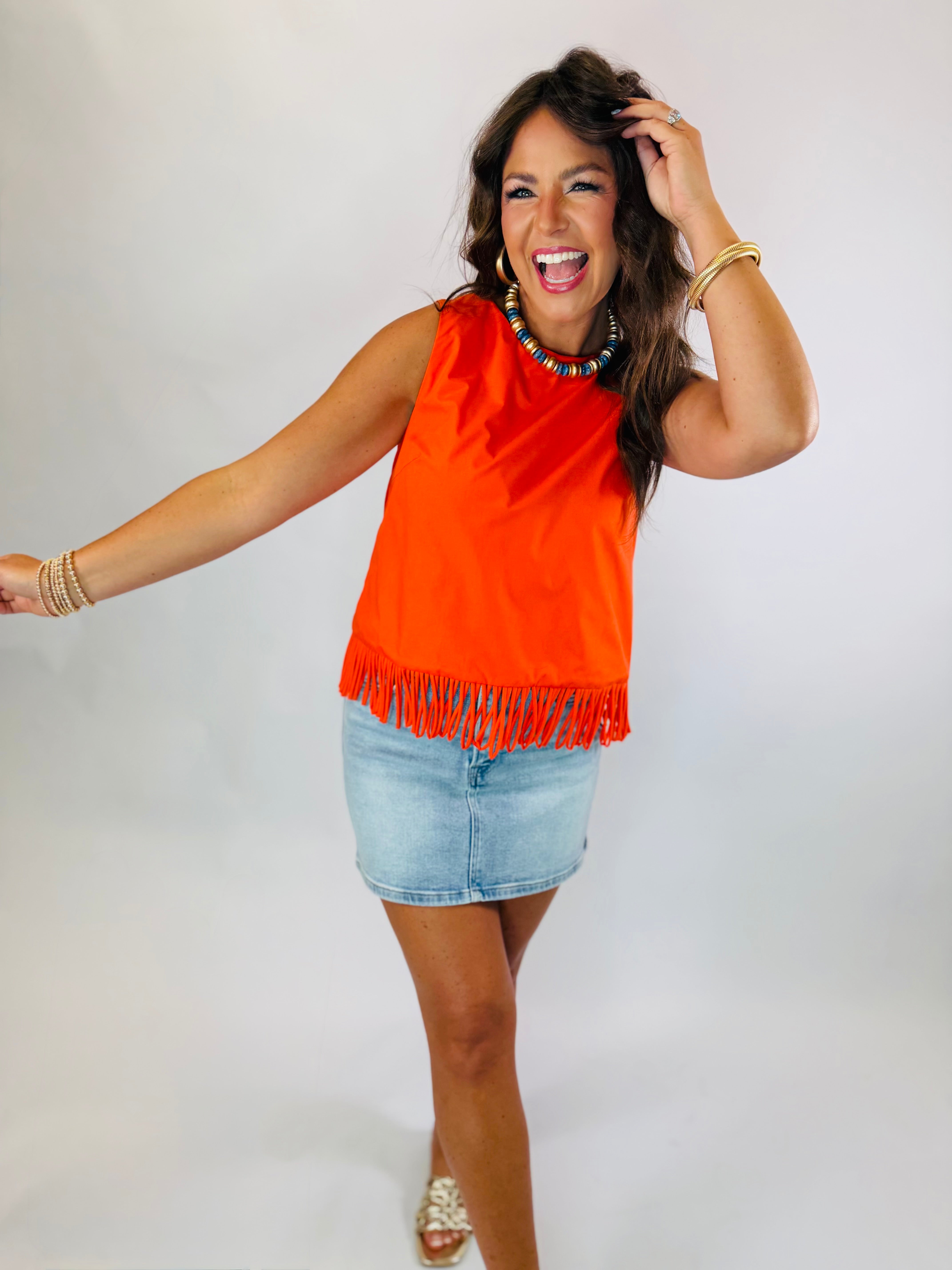 Brielle Top- Orange