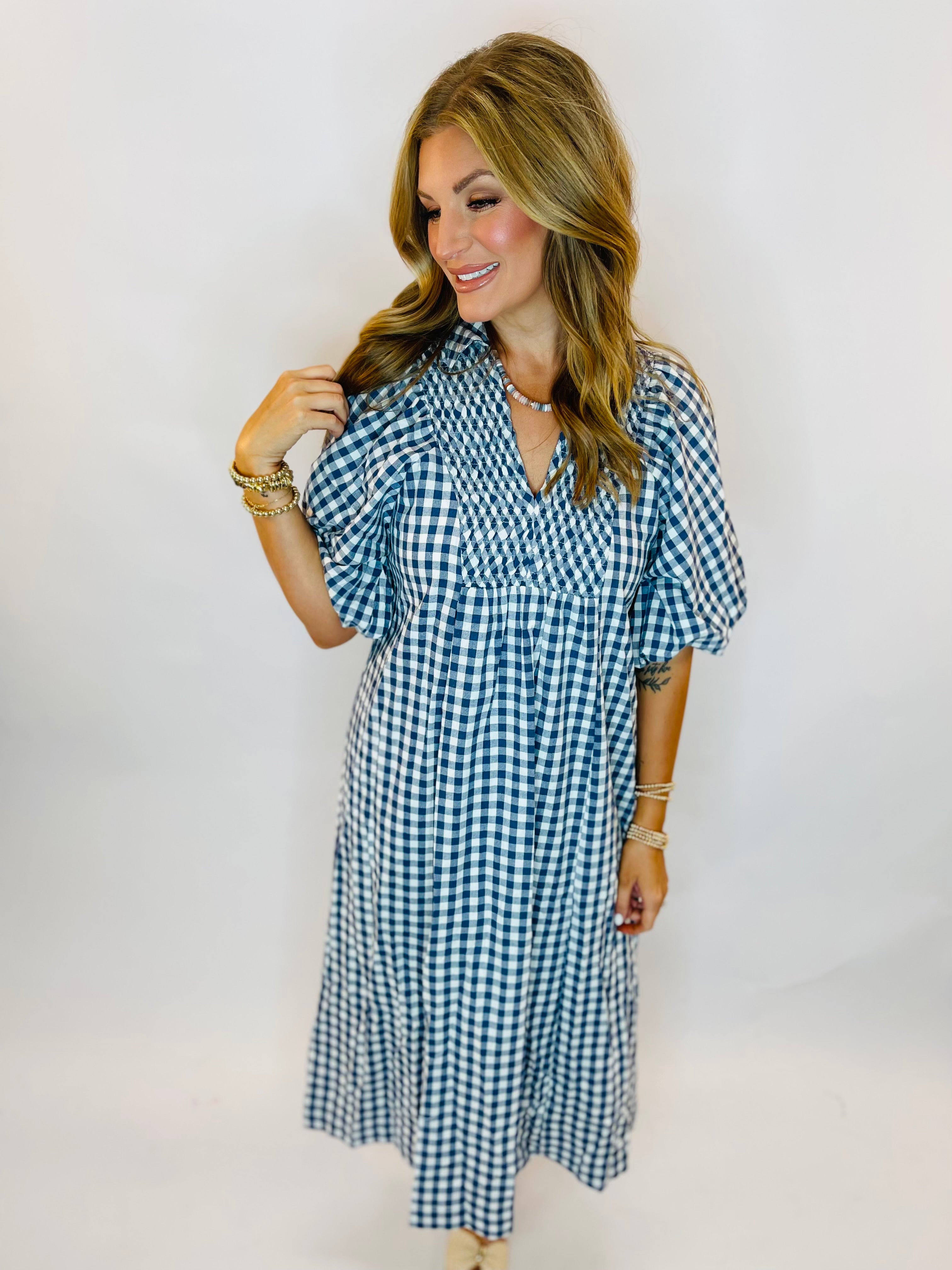 Darah Gingham Maxi