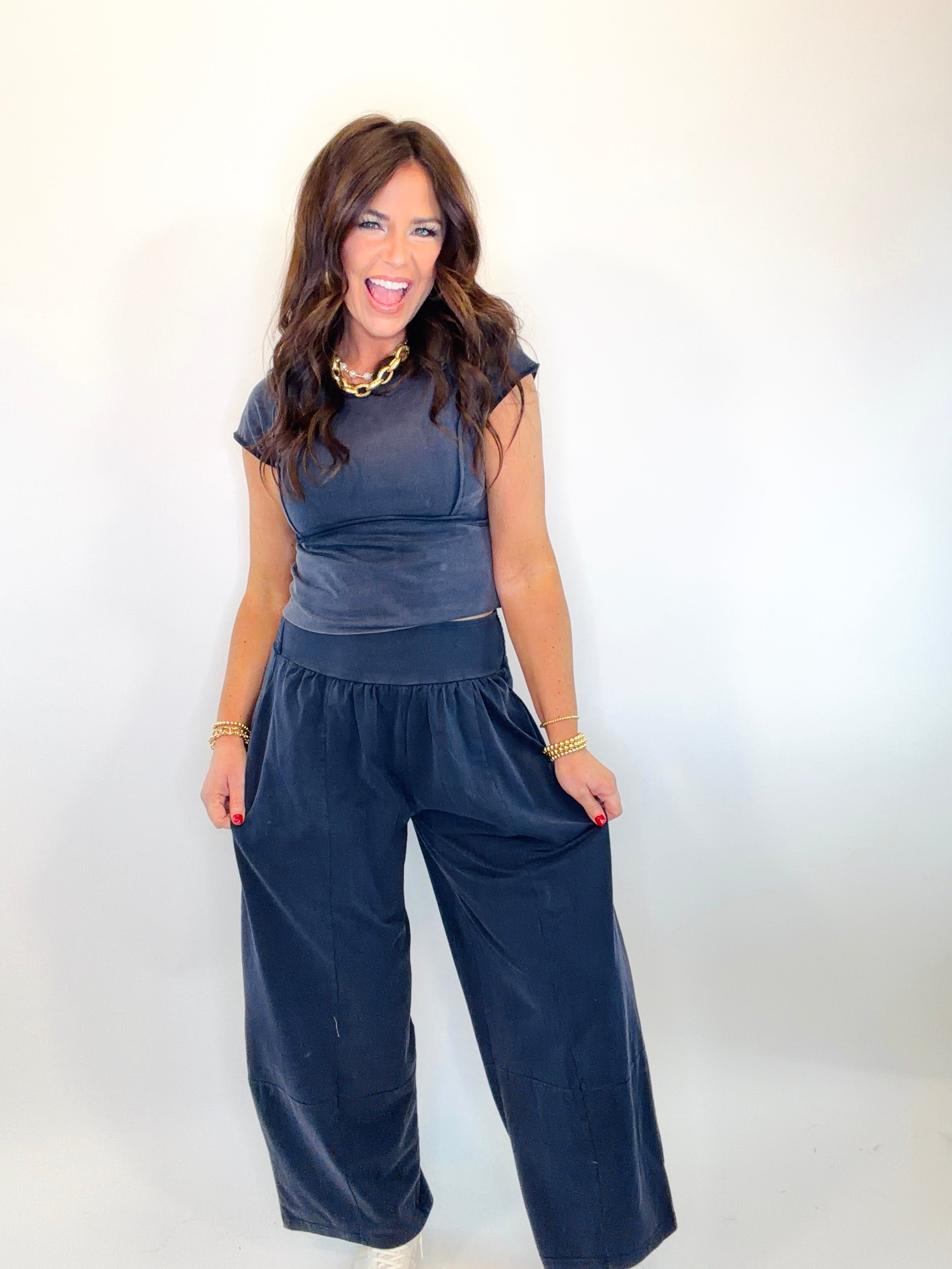 Tia Set Barrel Pants