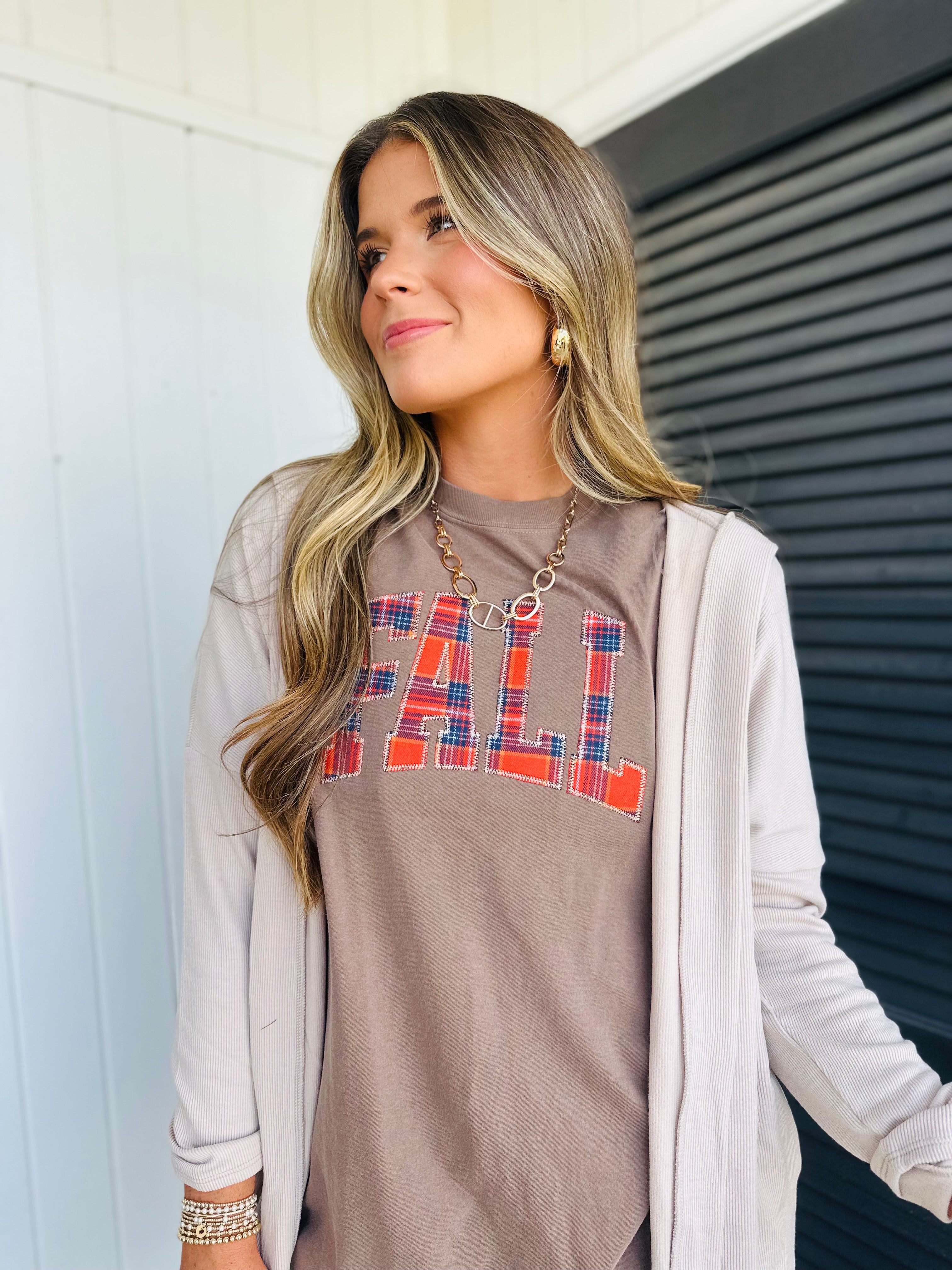 Plaid Fall T-Shirt