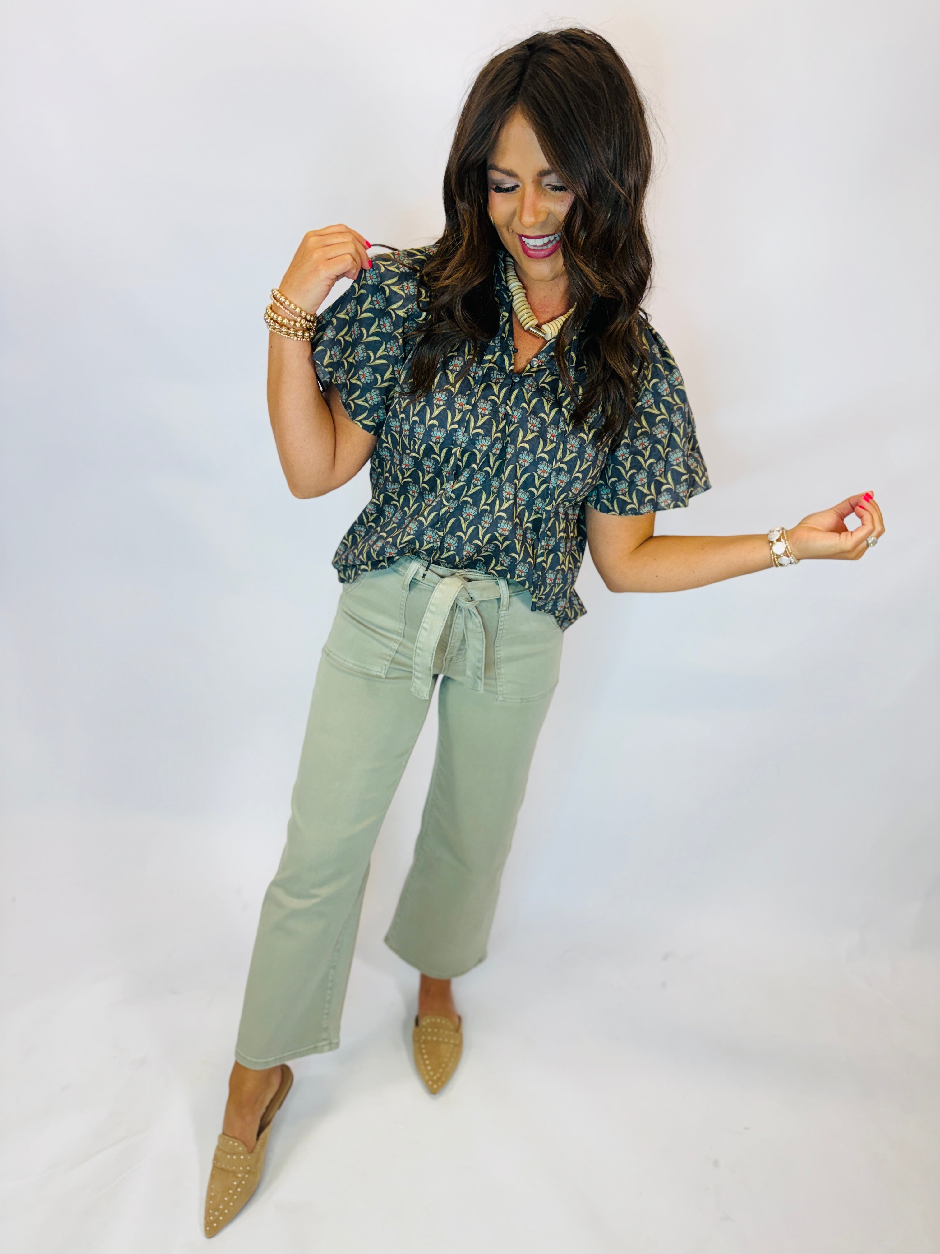 Marley Denim- Light Olive
