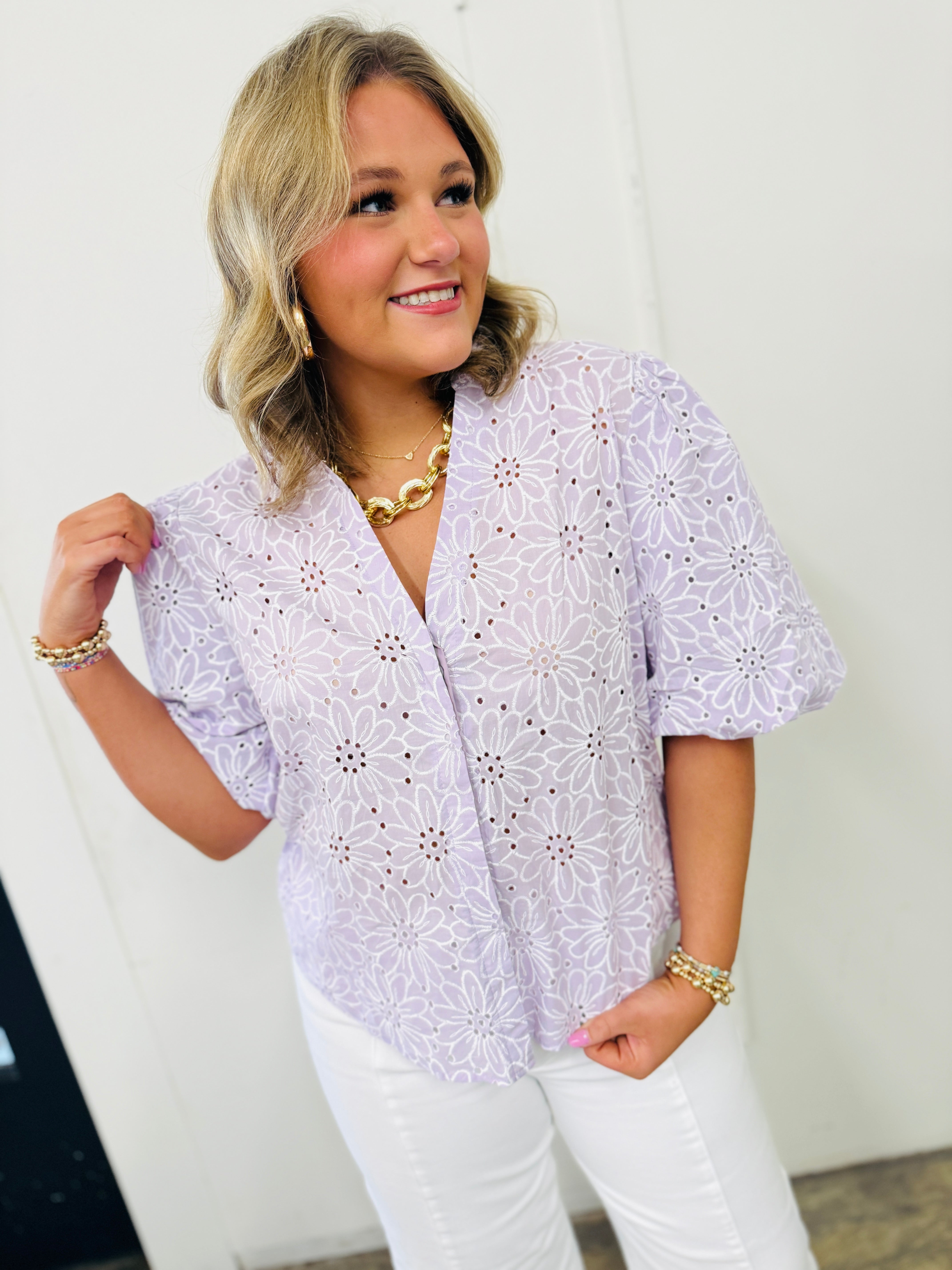 Louisa Magnolia Soft Blouse