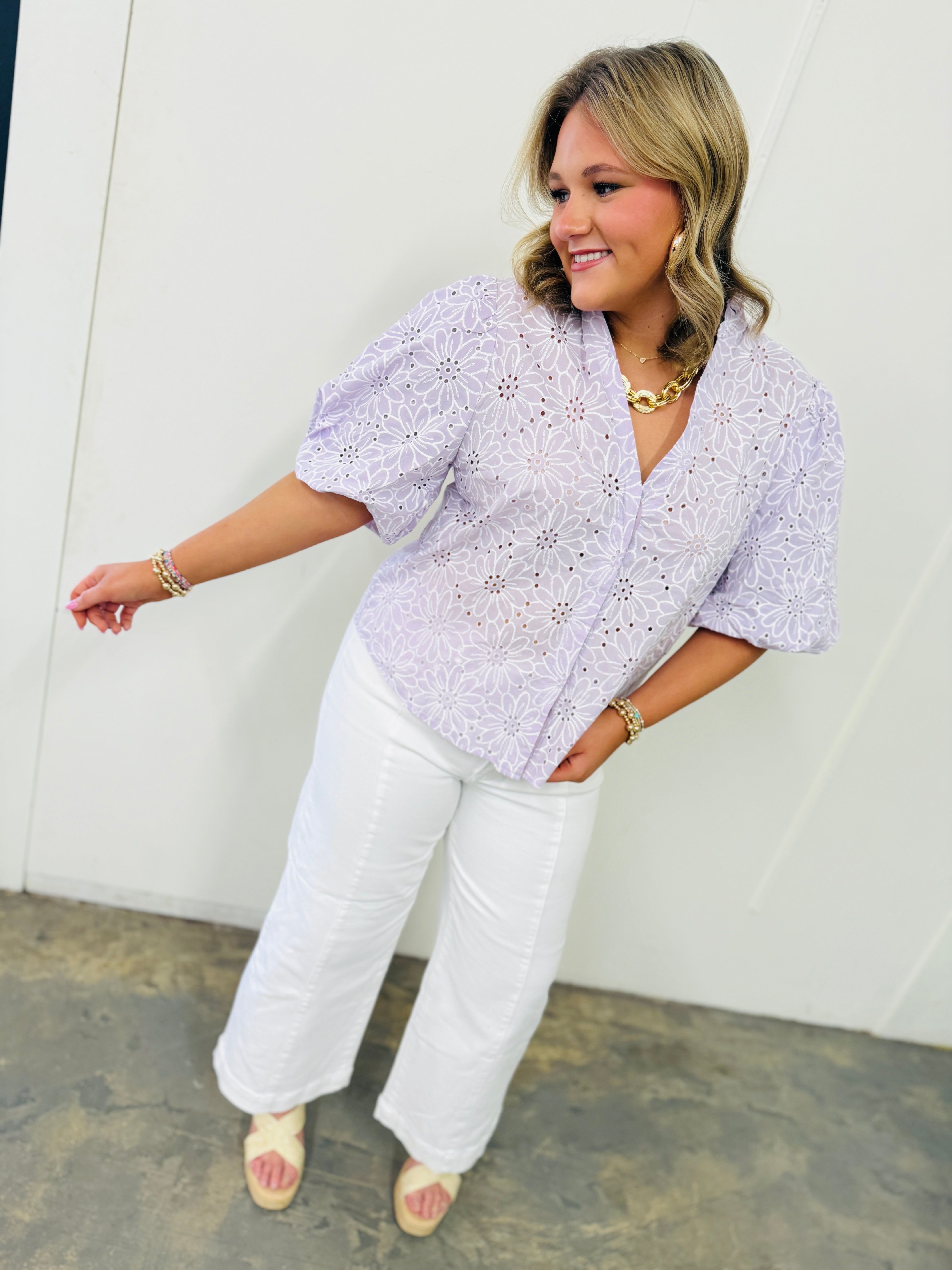 Louisa Magnolia Soft Blouse