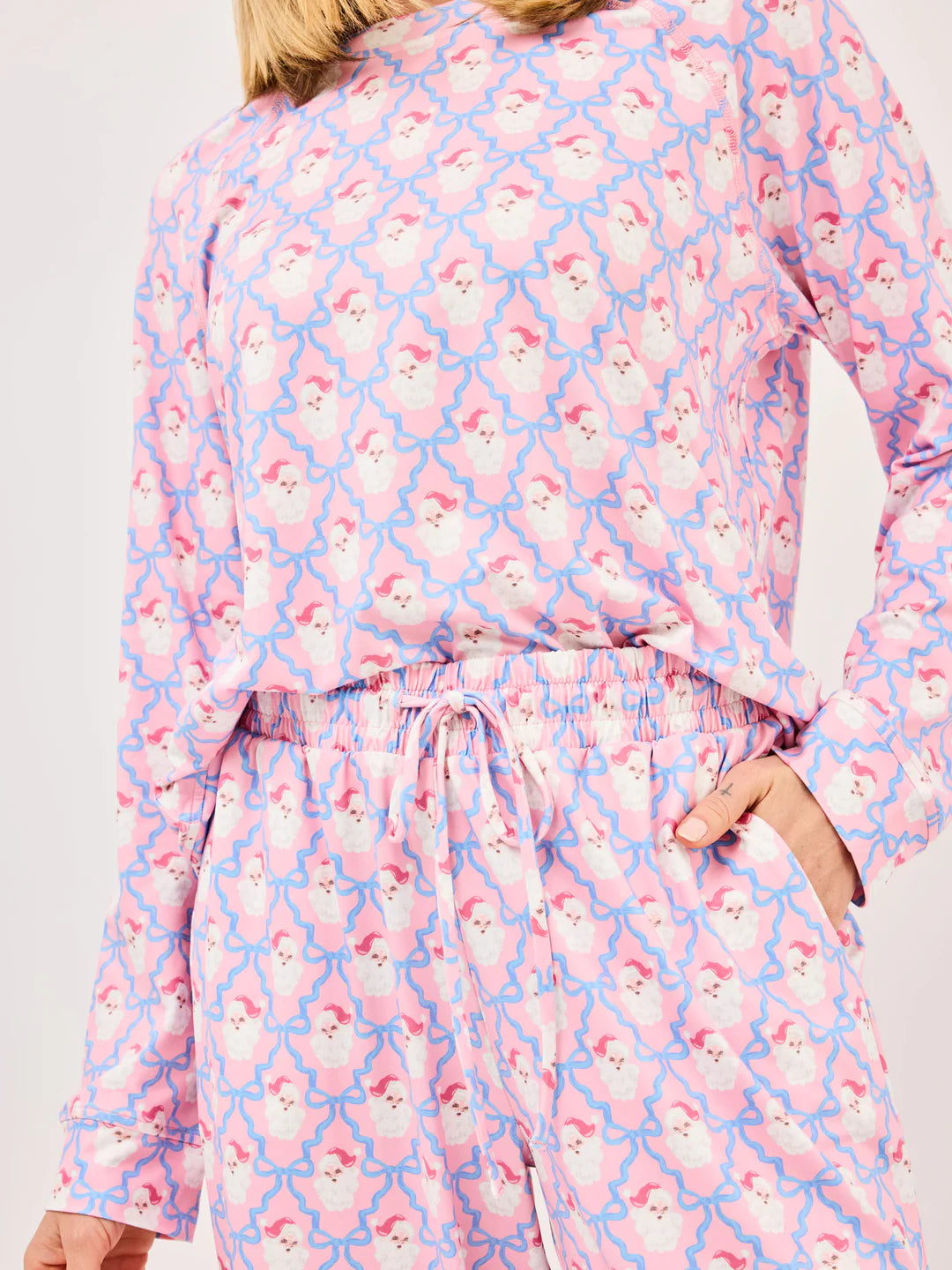 Annie Santa Baby Bows Pajama Set