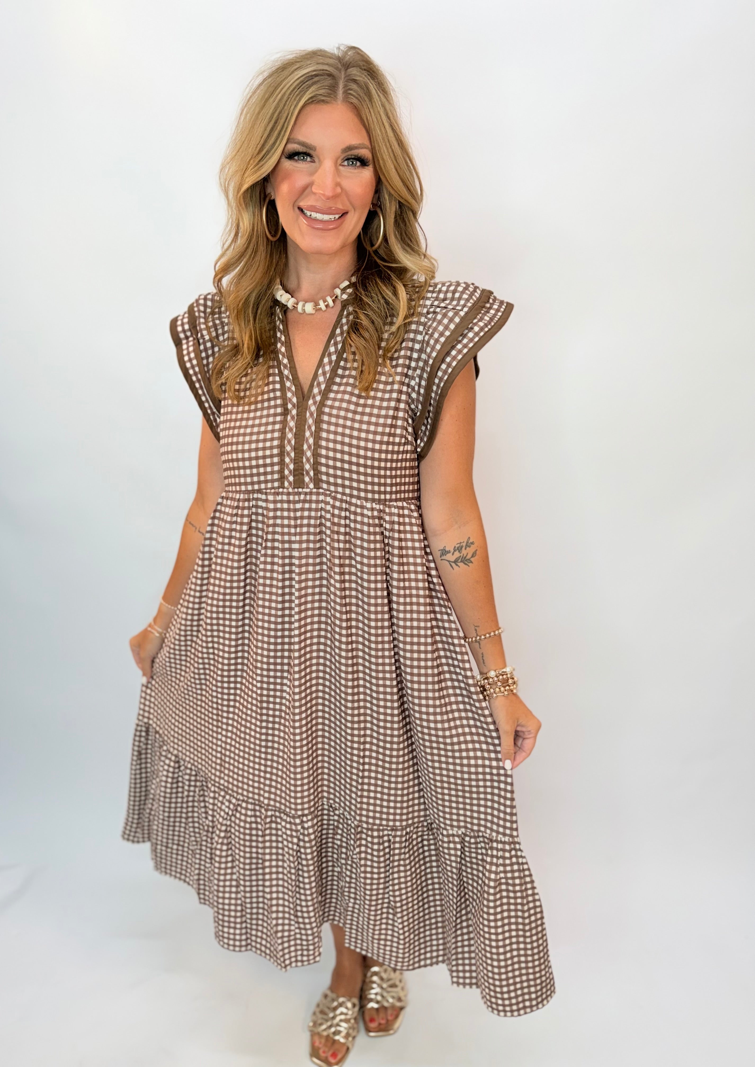 Leslie Gingham Midi