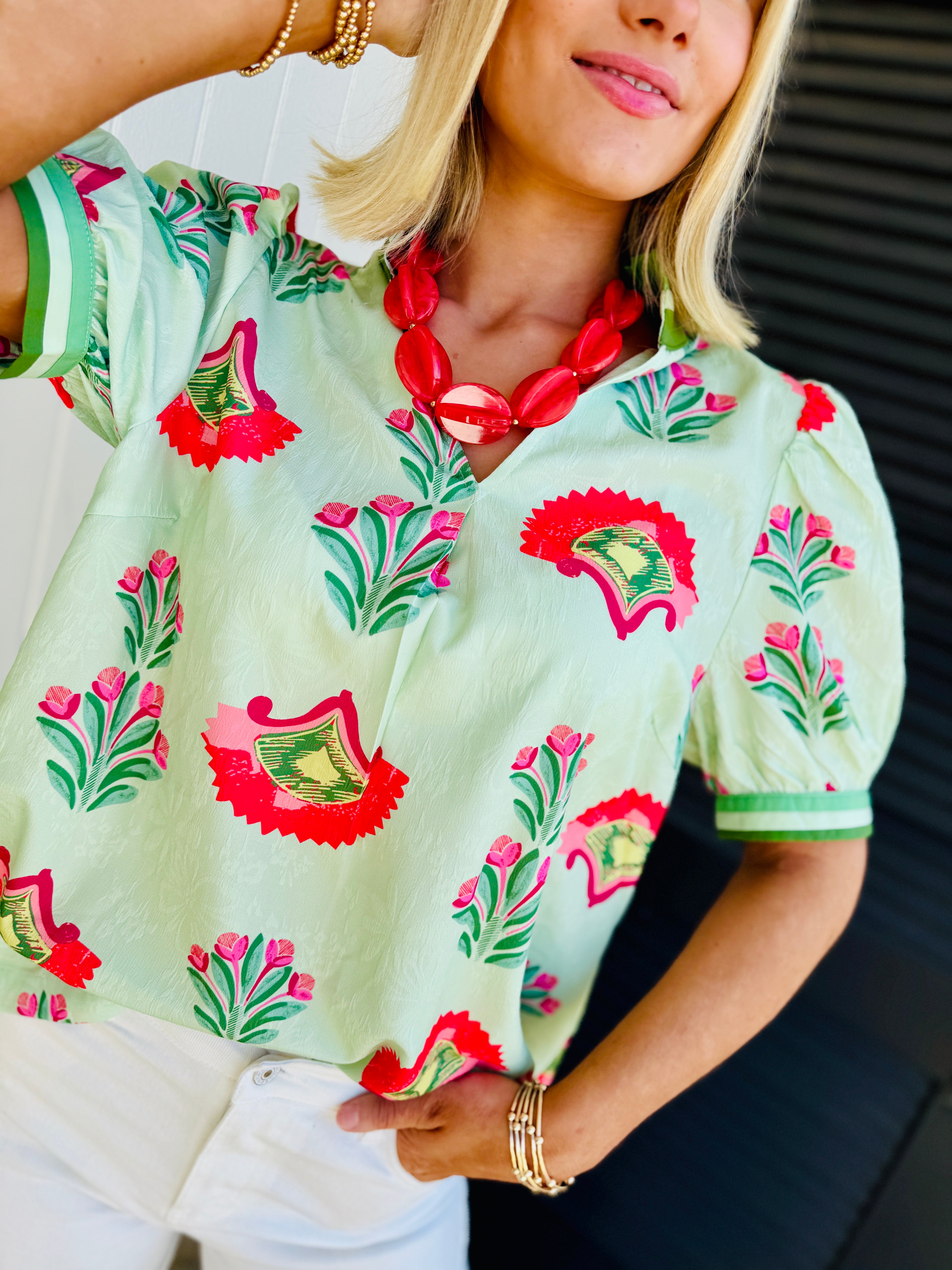 Janiya Willow Relaxed Top