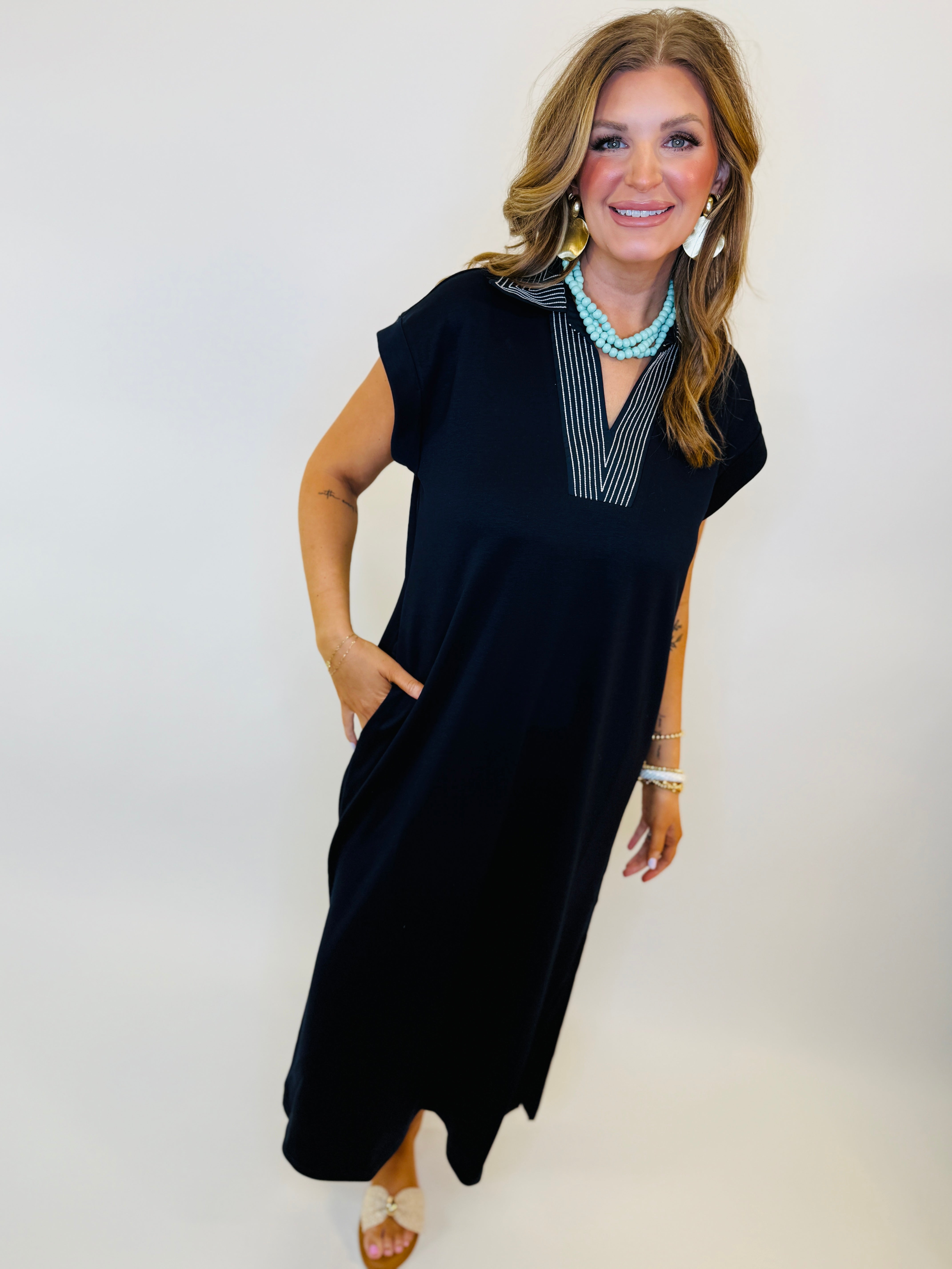 Amelia Maxi- Navy