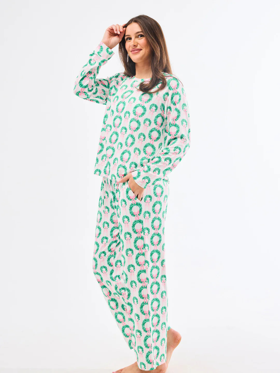 Annie Rosy Wreaths Pajama Set