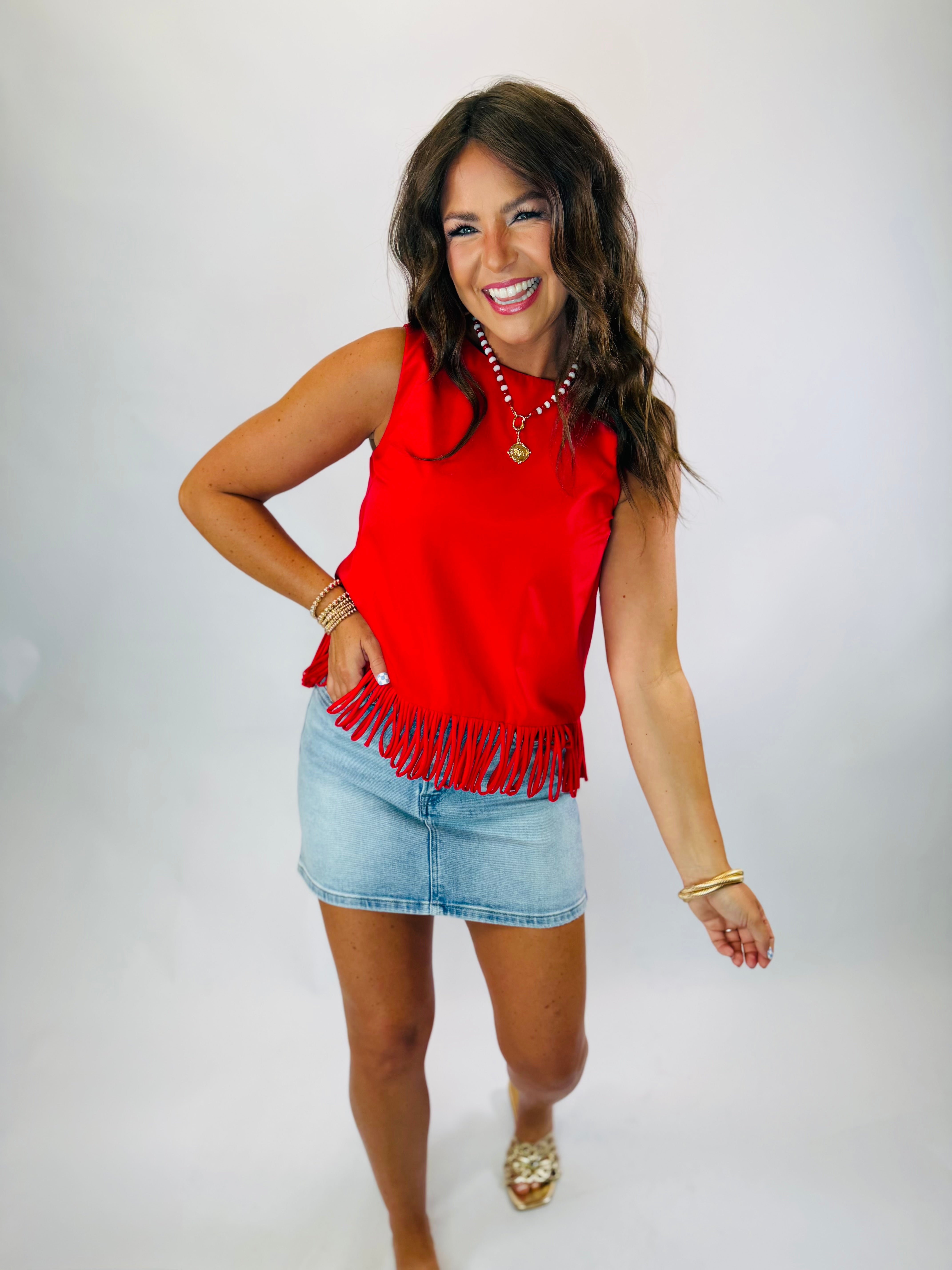 Brielle Top- Red