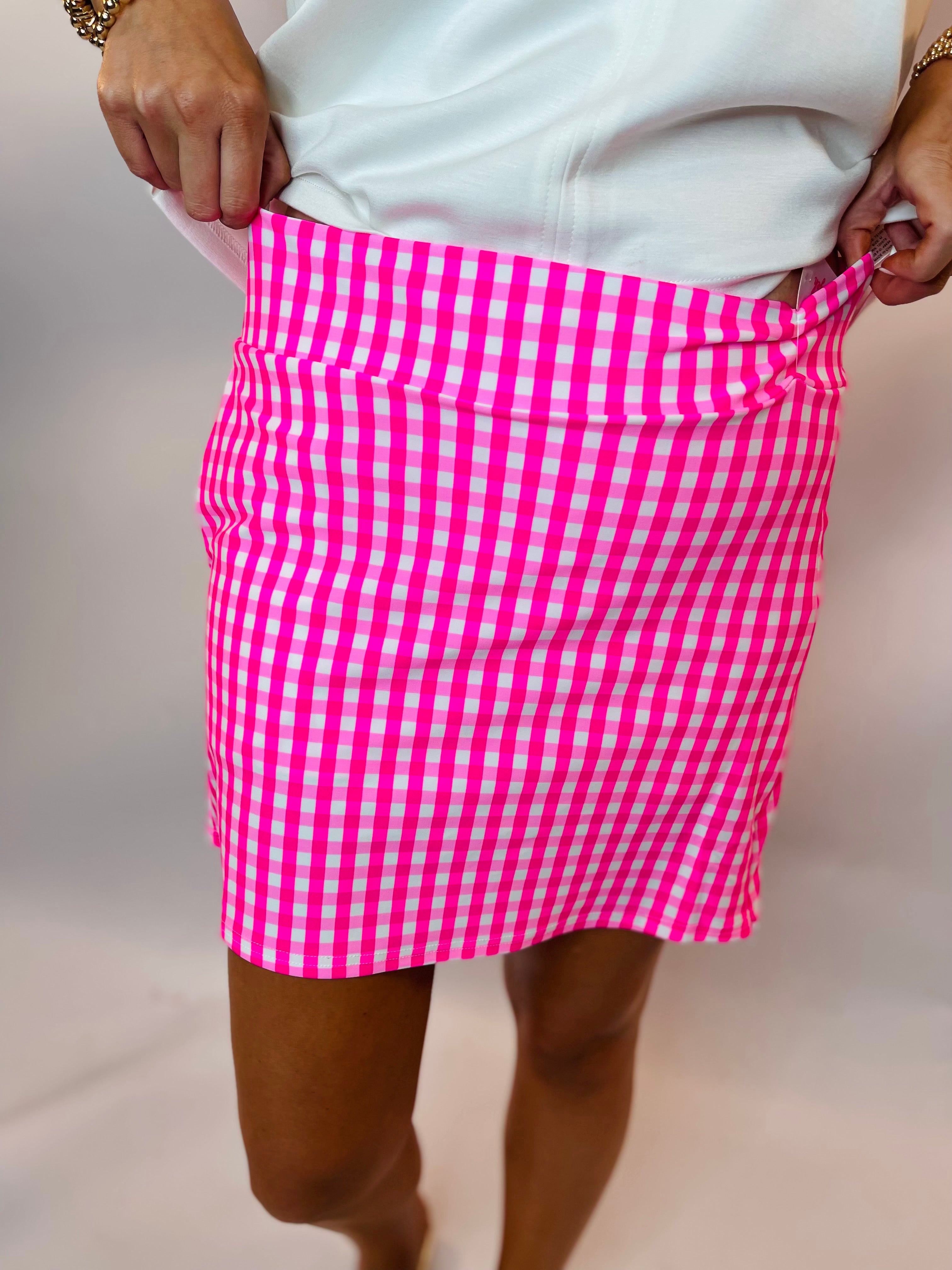Wrenley Gingham Skort