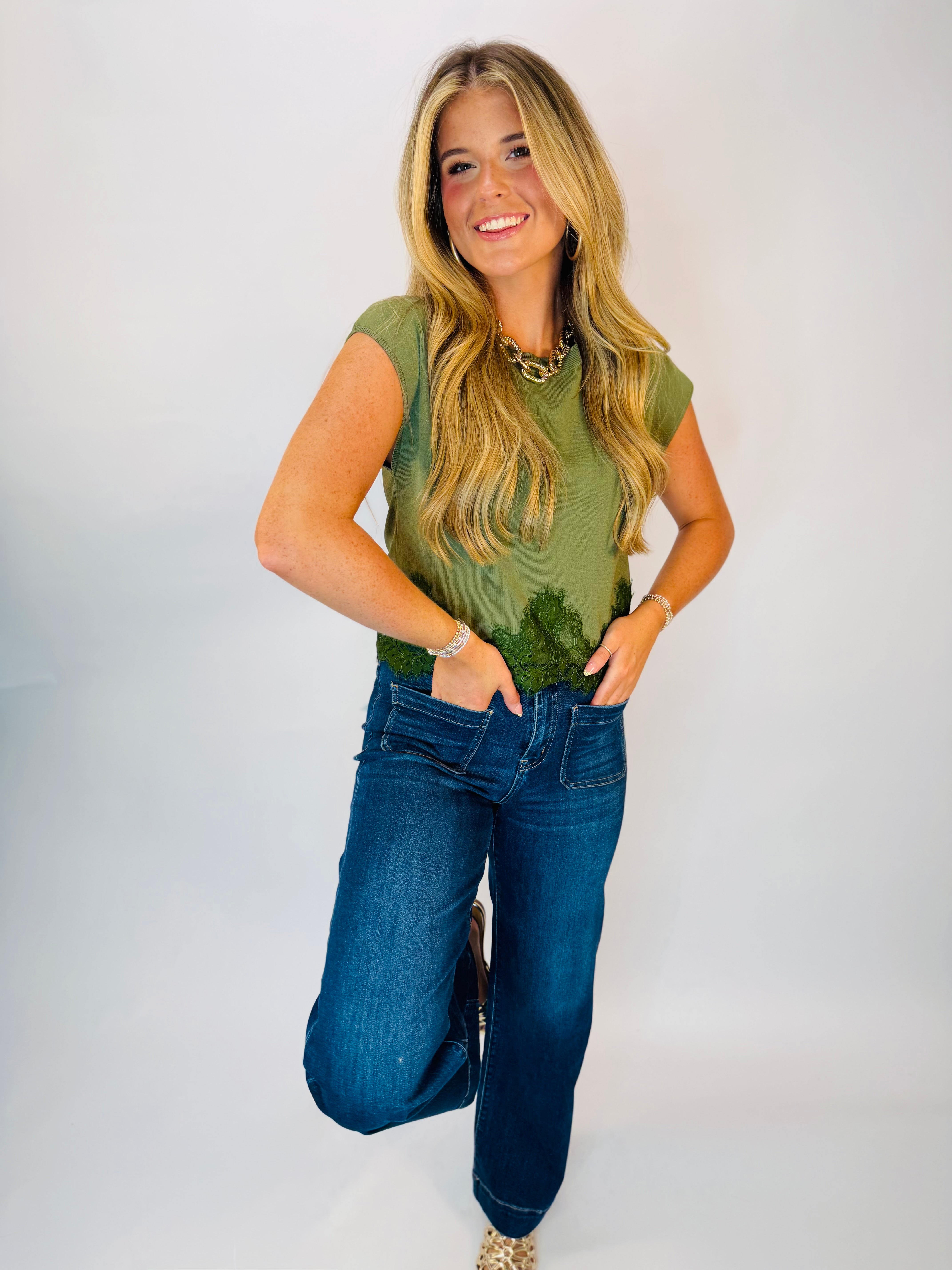 Tori Top- Olive