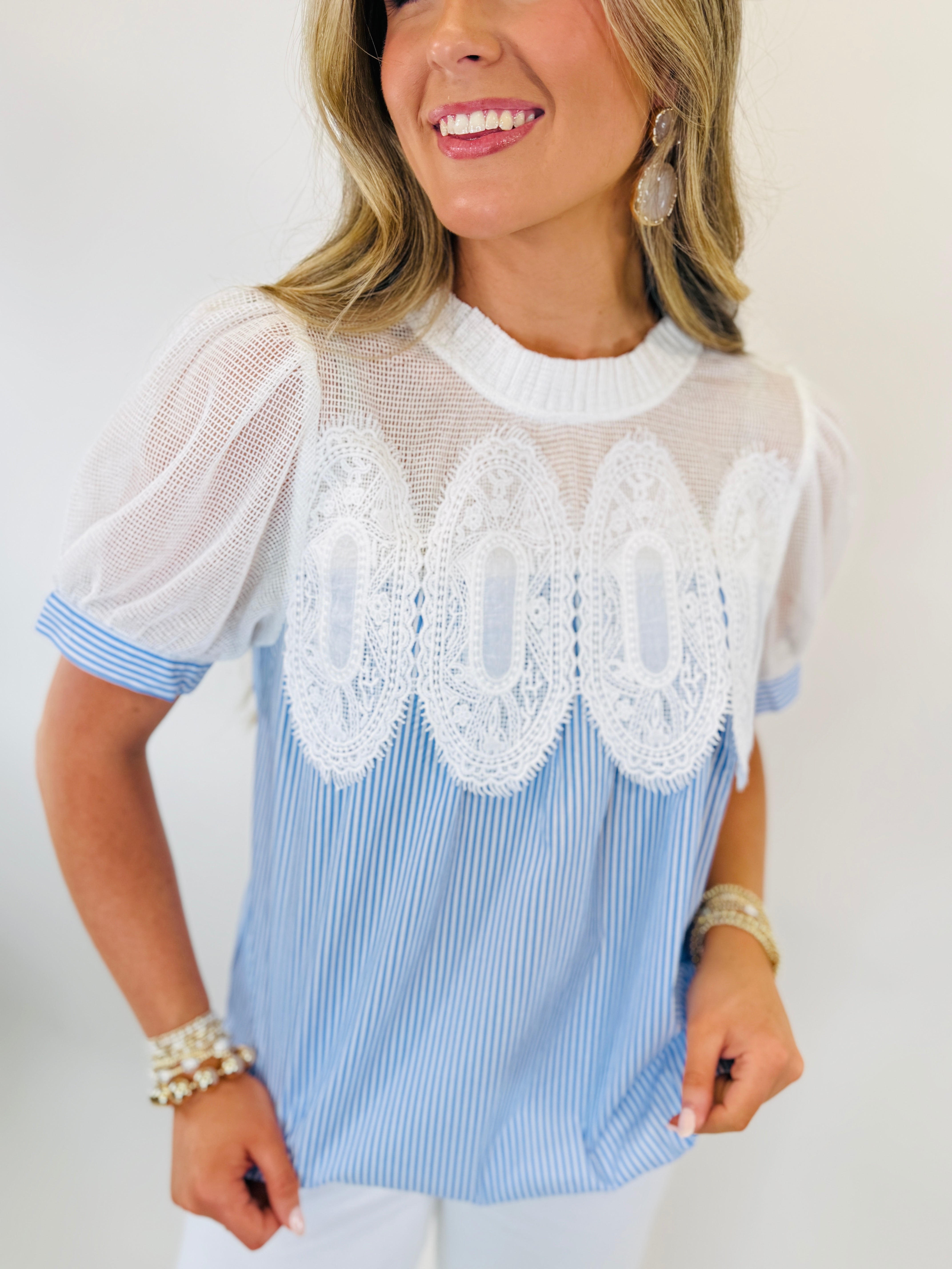 Flora Sunday Textured Blouse