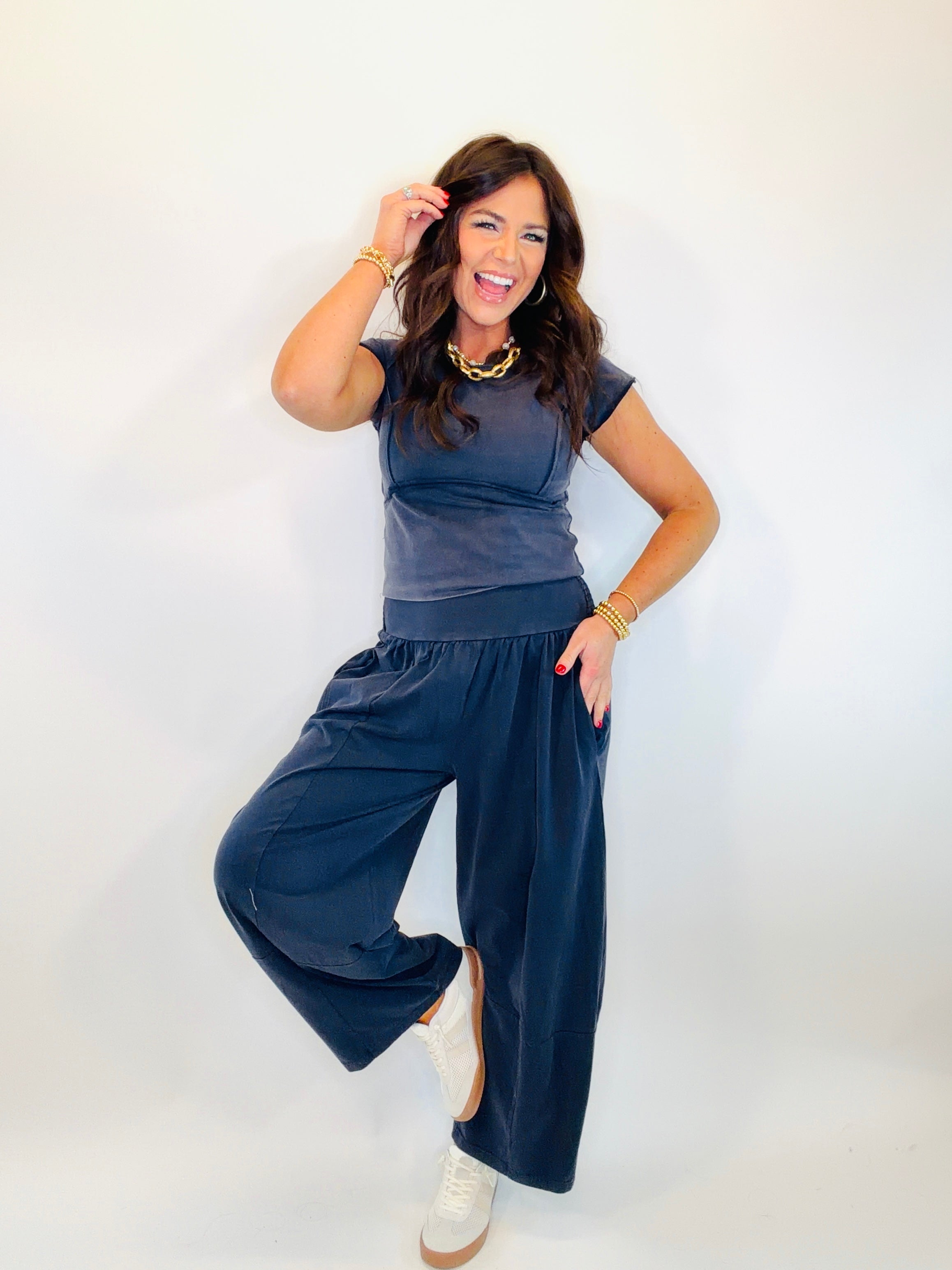 Tia Set Barrel Pants