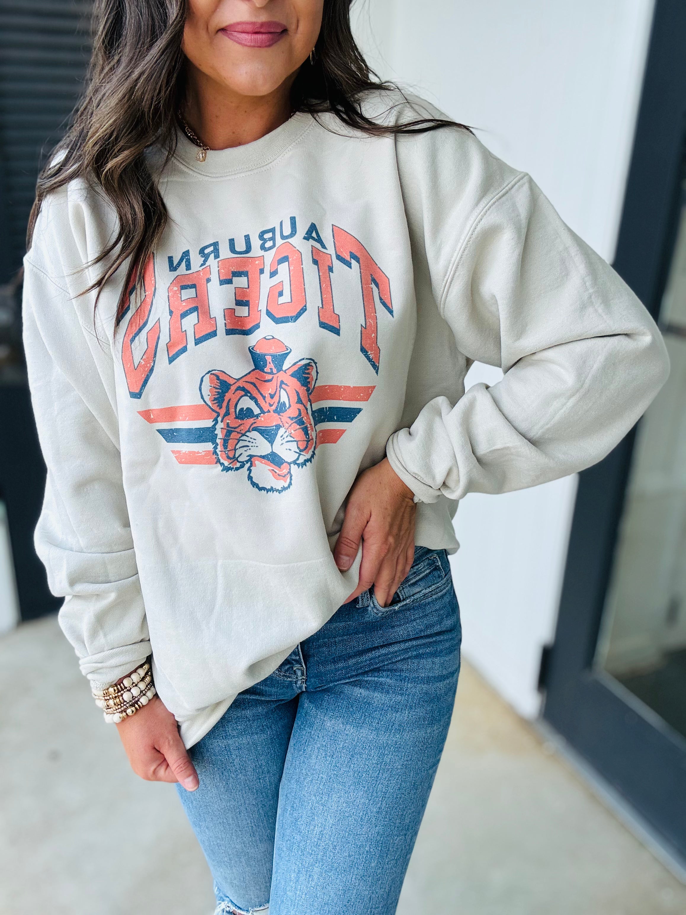 Retro Tigers Graphic Crewneck