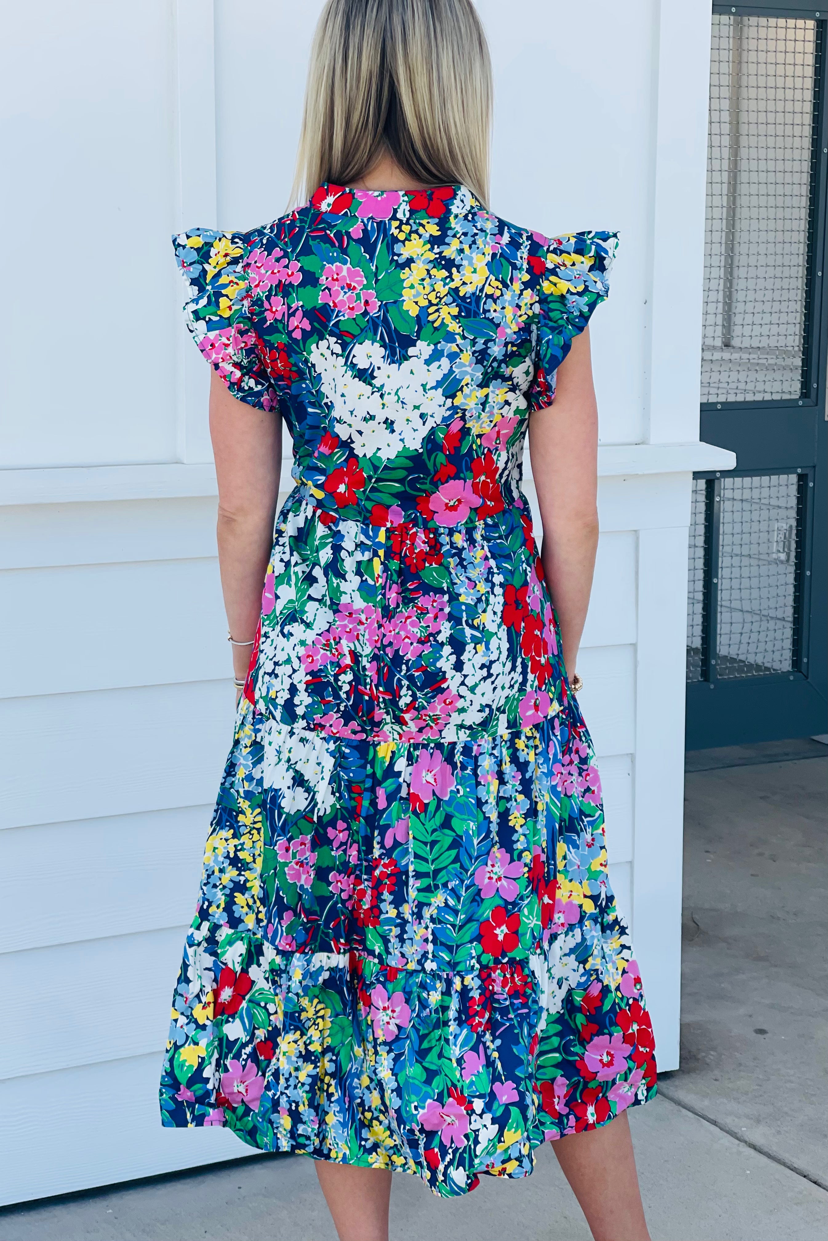 Garden Party Dress Navy